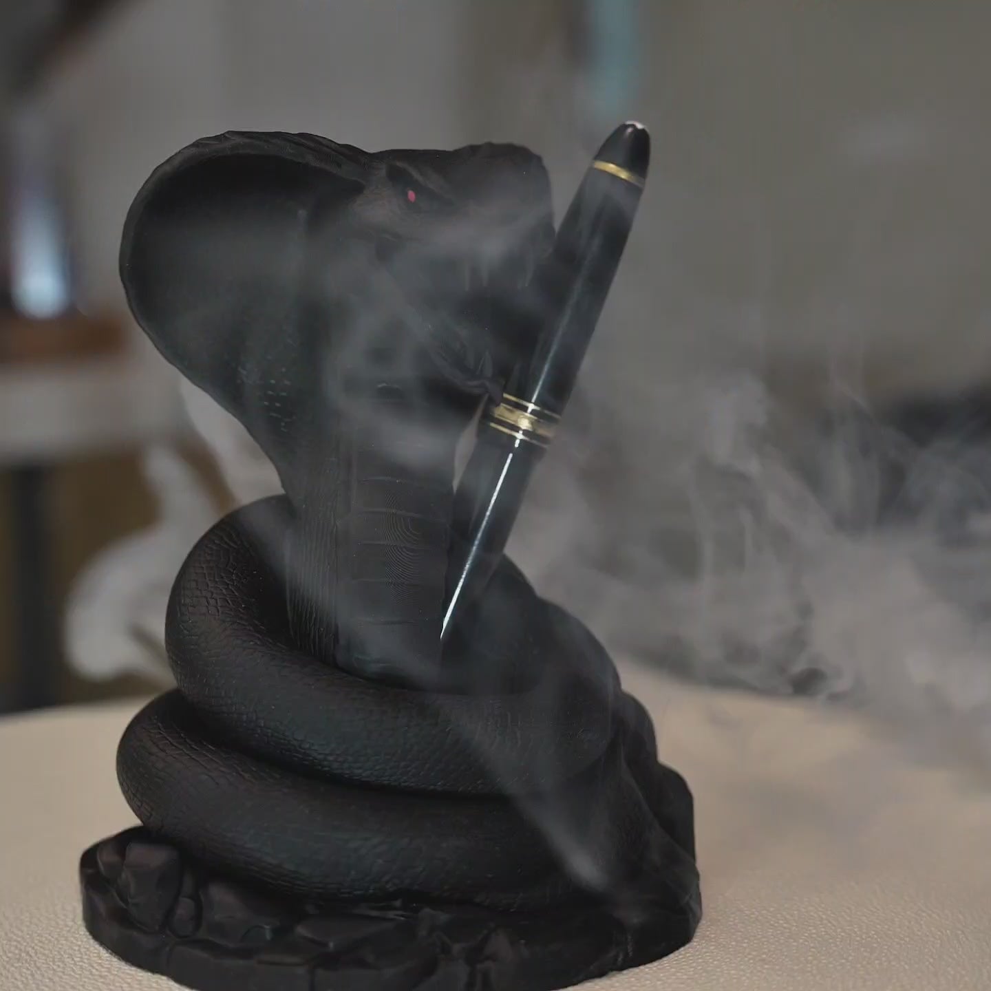 Pen Holding King Cobra Snake Themed