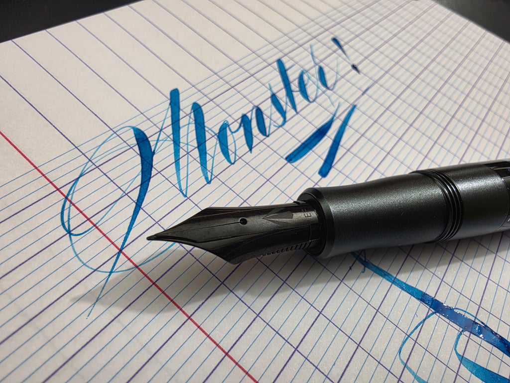 Flex Pen Package [Gravitas Monster steel flex, Monster with Pelikan M1000, Jowo 6 14K flex, jowo 6 steel flex, and Pelikan M800 flex nib unit.