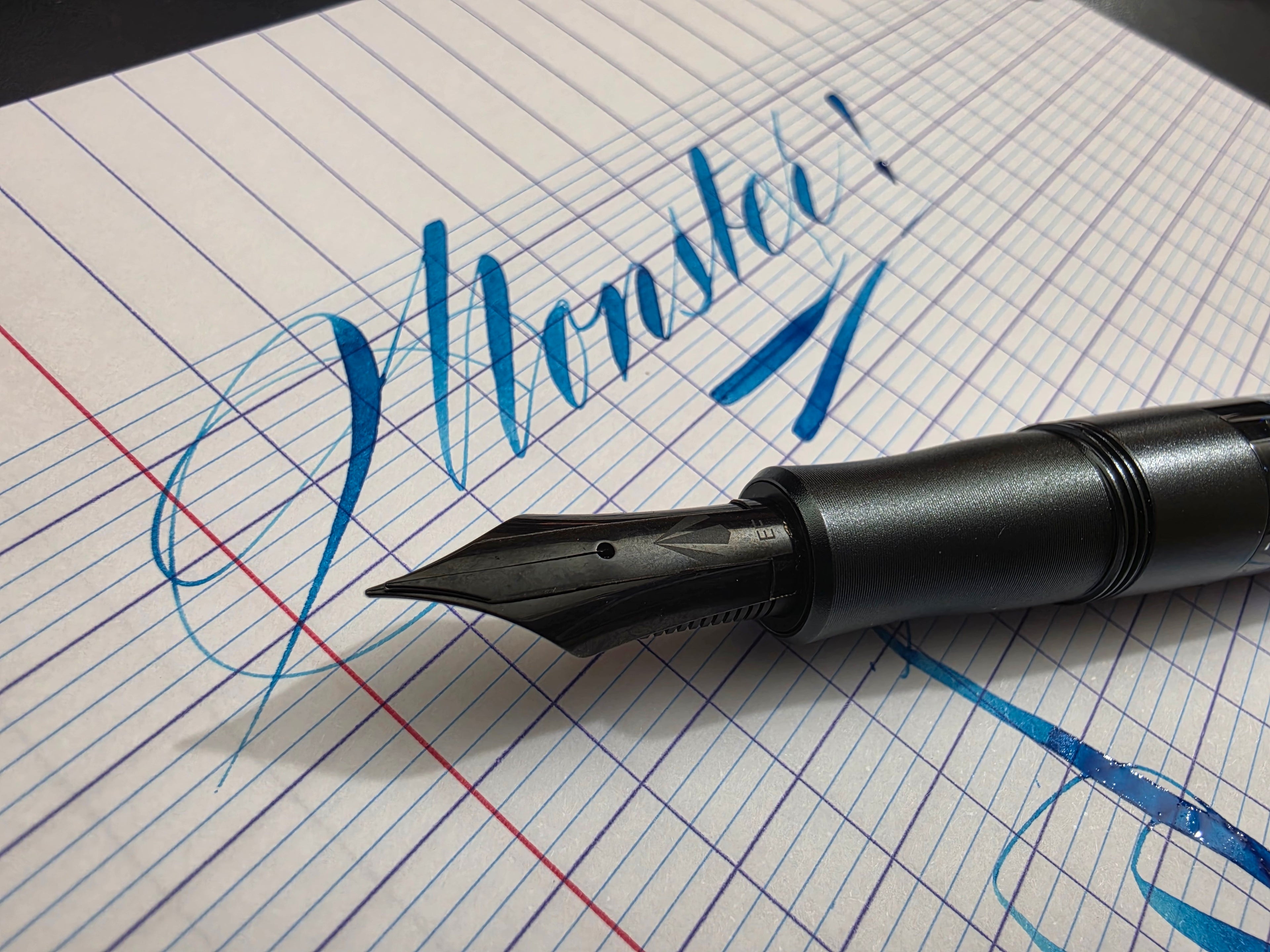 Flex Pen Package [Gravitas Monster steel flex, Monster with Pelikan M1000, Jowo 6 14K flex, jowo 6 steel flex, and Pelikan M800 flex nib unit.