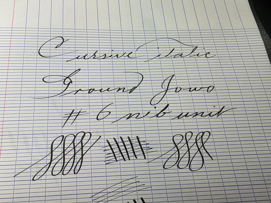 0.9 mm Cursive Italic Ground Jowo #6 Nib Unit