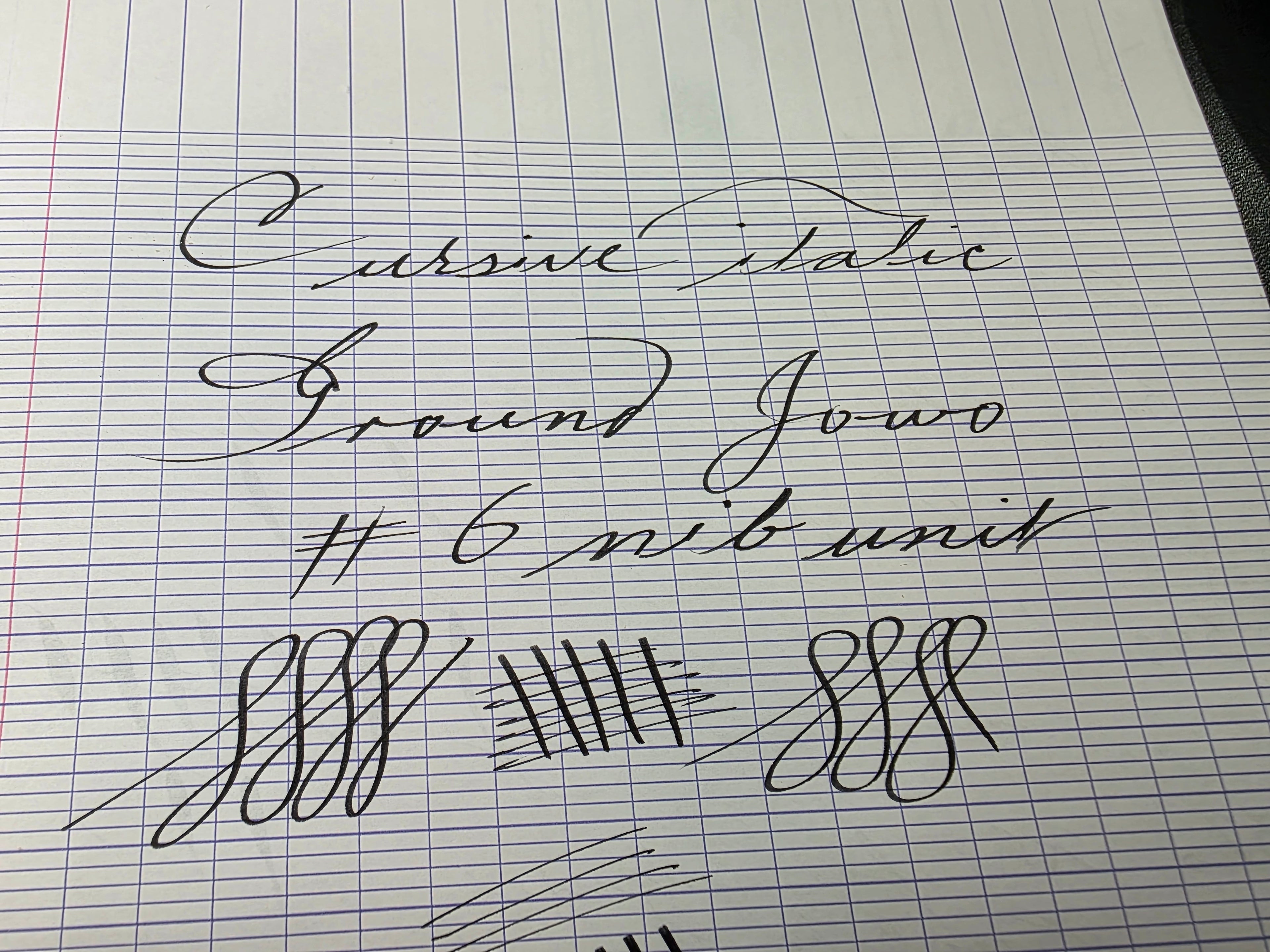 0.9 mm Cursive Italic Ground Jowo #6 Nib Unit