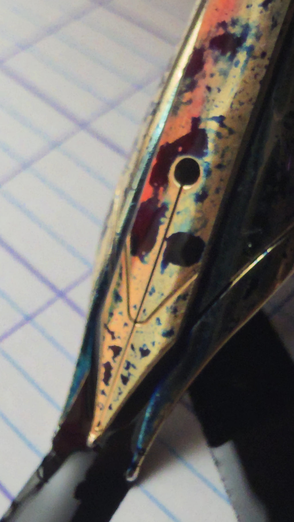 All gold Jowo 6 Flex Nib with Predator Flex Modification