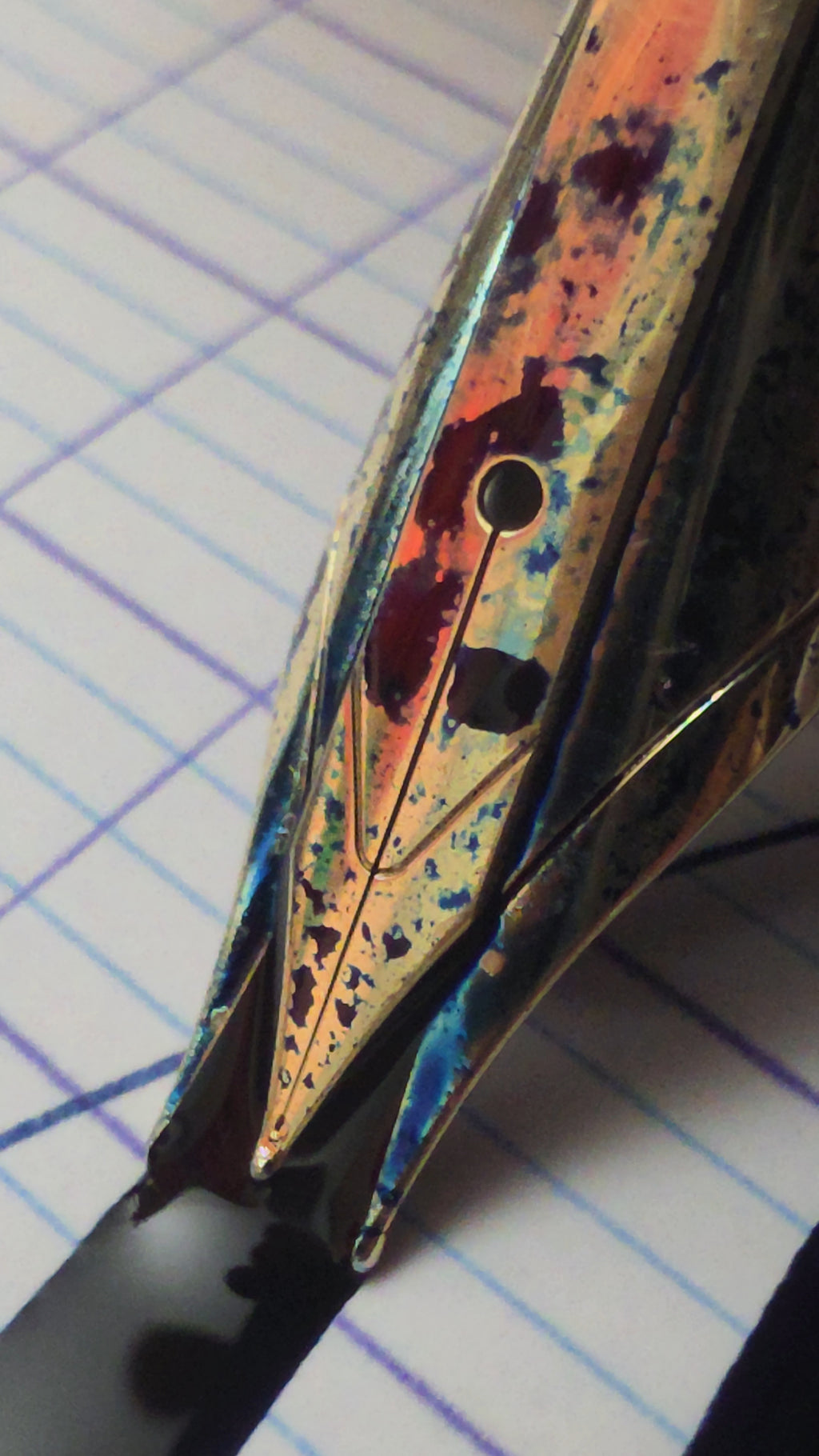 All gold Jowo 6 Flex Nib with Predator Flex Modification