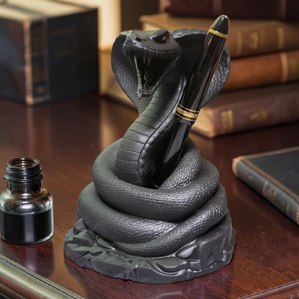 Pen Holding King Cobra Snake Themed